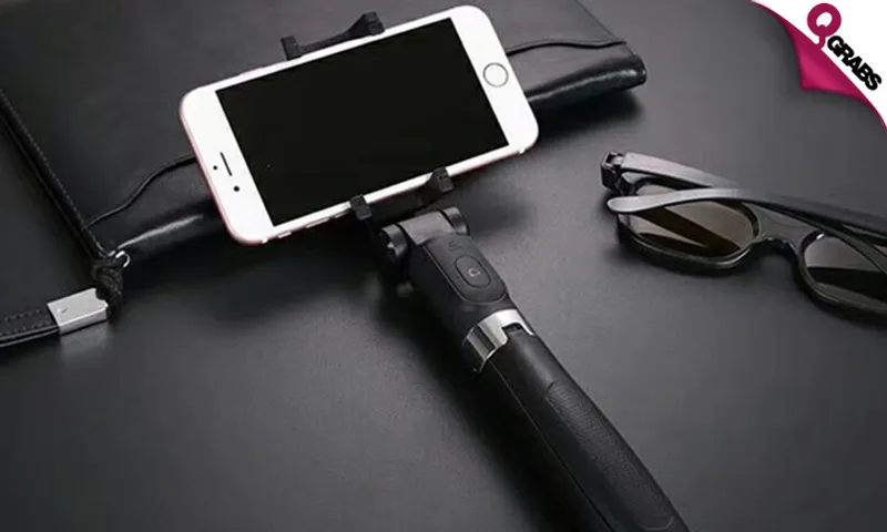 Selfie Stick with Tripod & Bluetooth Remote!